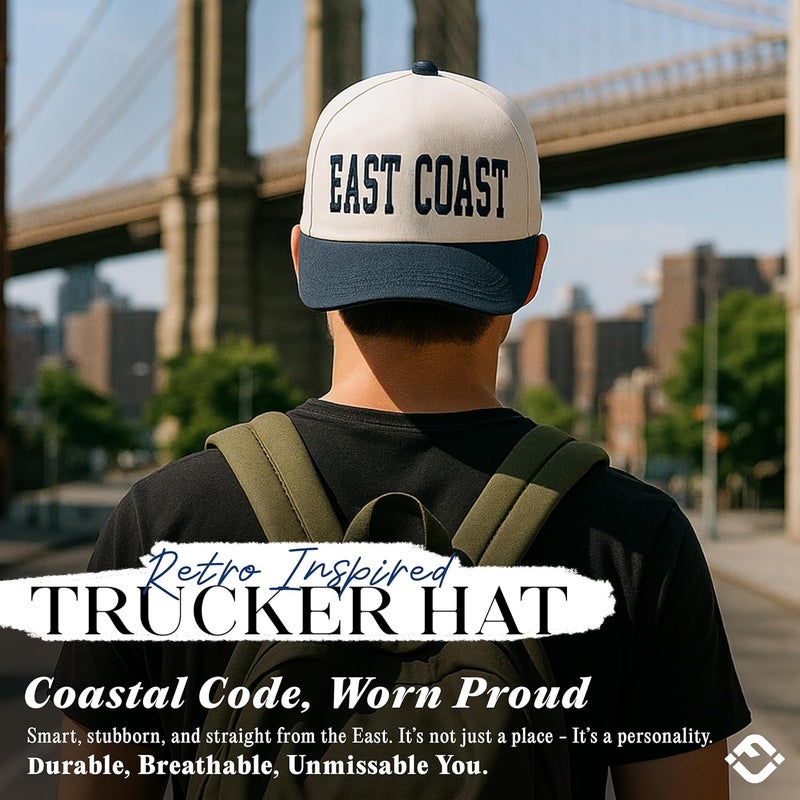 Funky Junque Trucker Hat Women Men 2-Tone Baseball Cap – Vintage Western Style Embroidered Snapback, Premium Cotton Blend - Image 5